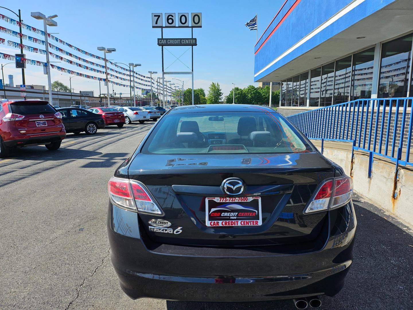 2012 BLACK Mazda MAZDA6 I Sport (1YVHZ8BH7C5) with an 2.5L L4 DOHC 16V engine, 6-Speed Automatic transmission, located at 7600 S Western Ave., Chicago, IL, 60620, (773) 918-3980, 0.000000, 0.000000 - Photo#3